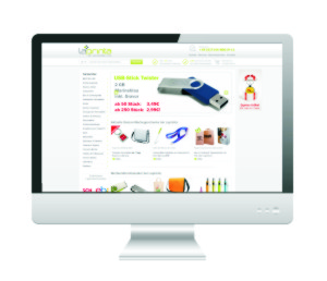 Veranschaulichung einer Landingpage für einen WebKey Abbildung einer Landingpage, die mit einem WebKey angesteuert werden könnte
