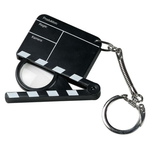 Schlüsselanhänger "Lupen-Filmklappe"