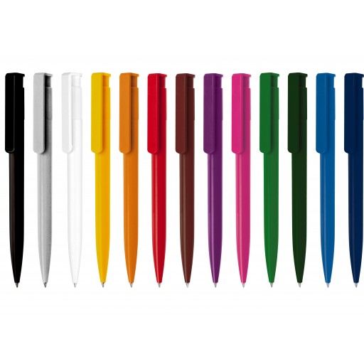 Kugelschreiber Star Colour | Schwarz | blau-schreibend günstig bedrucken lassen