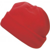 Fleece-Mütze 'Brixen' aus Polyester-Fleece | Rot