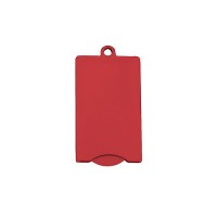 Chip-Schlüsselanhänger "Square" | Rot