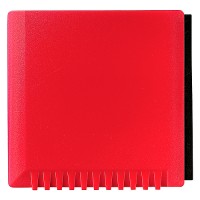 Eiskratzer "Quadrat" mit Wasserabstreifer | Rot