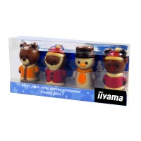 Schokoladenfiguren im Acryl-Träger Mini X-MAS Crew
