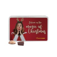 Geschenkdose aus Metall Haeberlein-Metzger Lebkuchen-Mischung mit acht verschiedenen Sorten