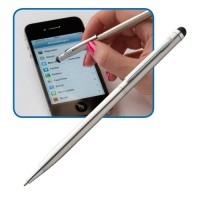 Kugelschreiber aus Edelstahl mit Touchfunktion