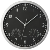 Wanduhr mit Hygro - und Thermometer