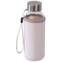 Trinkflasche aus Glas mit Neoprenüberzug, 300ml