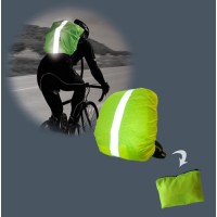 Rucksack-Schutzhülle mit Etui - reflektierend
