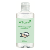Handreinigungsgel 100 ml, transparente Flasche