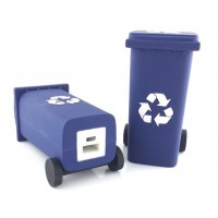 Powerbank als Recyclingtonne