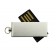Aluminium-USB-Stick Micro Twister | 64 GB | Silber