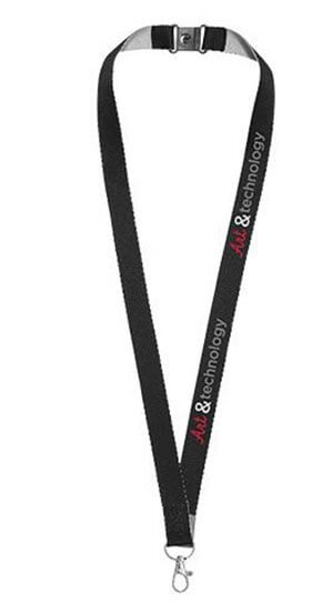 Werbe-Schlüsselanhänger bedrucken Sie bei laprinta Druckbeispiel von Lanyard/Schlüsselanhänger